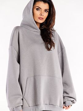 Mikina Infinite You  Nadrozmerná mikina s dlhými rukávmi, klokaním vreckom a priestrannou kapucňou.