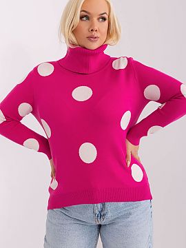 Sveter plus size Factory Price  Tento dámsky sveter s rolákom je ideálnou voľbou na mnohé príležitosti, od bežných až po pracovné. Jeho originálny dizajn sa vyz