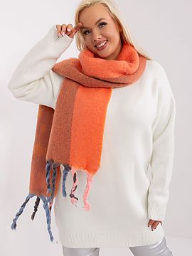 Šál AT  Táto dlhá šatka s ozdobnými pruhmi a zaujímavými vzormi je dokonalým doplnkom vášho jesenno-zimného šatníka. Je vyrobená z odol