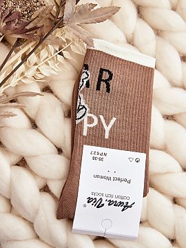 Ponožky Step in style  Dámske členkové ponožky sú ideálne na chladnejšie dni. Sú vyrobené prevažne z bavlny. Zdobené medvedíkom a nápisom. Ideálne ak