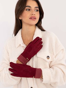 Rukavice AT  Rukavice z hladkej rebrovanej tkaniny, ktorá zahreje a dodá štýlový vzhľad počas chladnejších dní. Sú zakončené elastickým lem