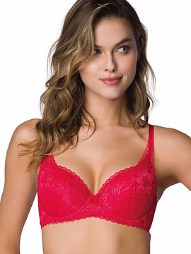 Push-up Mat  Podmanivá, sexy a elegantná podprsenka Hannah. Táto push-up podprsenka, dostupná v žiarivej červenej, sýto čiernej a bezchybnej biel