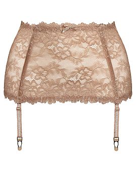 Pas Mat  Sexi vysoký pás na podväzky.
- vyrobený z lákavej čipky
- vpredu vložka z pleteniny
- koketný mašľa
- pásky nastaviteľné, neodo