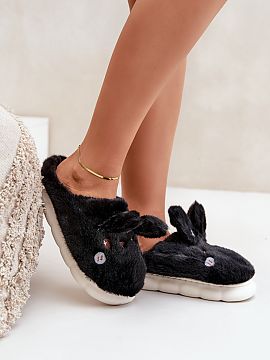 Papuče Step in style  Pôvabné ženské kožušinové papuče s motívom králika sú ideálnou voľbou na chladné dni. Vyrobené z mäkkého, príjemného na d