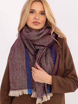 Šál AT  Štýlový zimný šál dlhý 194 cm je ideálnym doplnkom, ktorý zabezpečí teplo a štýlový vzhľad v chladných dňoch. Šál vyniká