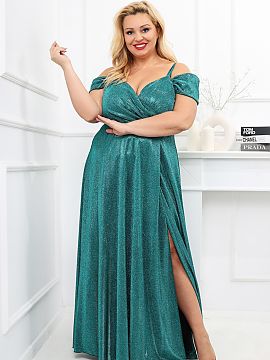 Dlhé šaty With You  Elegantné dlhé šaty s priehľadným dekoltom, tenkými ramienkami a rukávmi. Šaty sú zúžené v pase so skrytým zipsom, spodok rozš