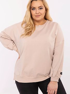 Mikina Relevance  Dámska blúzka plus size v štýle casual je skvelou voľbou pre každodenné nosenie pre ženy, ktoré oceňujú pohodlie a moderný minim