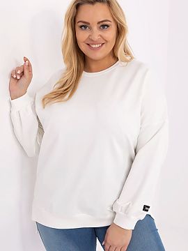 Mikina Relevance  Dámská blůza plus size v casual stylu je skvělou volbou pro ženy, které ocení pohodlí a módní minimalismus. Vyrobená z měkké a 