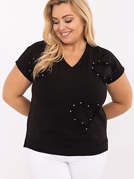 halenka plus size Relevance  Dámska blúzka vo veľkosti plus vo casual štýle je ideálnou voľbou na každý deň aj do práce. Vyrobena z príjemnej na dotyk bavlny