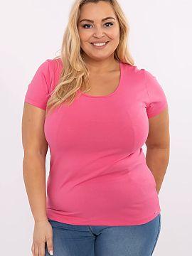 T-shirt plus size Relevance  Dámske tričko veľkosti plus vo casual štýle je nadčasovým prvkom šatníka, ktorý kombinuje pohodlie s jednoduchosťou. Vyrobené z 
