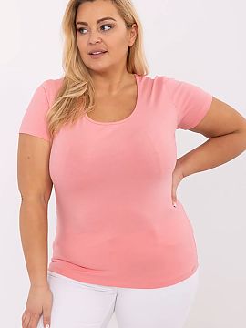 T-shirt plus size Relevance  Dámske tričko veľkostí plus v štýle casual je nadčasovým prvkom šatníka, ktorý kombinuje pohodlie s jednoduchosťou. Vyrobený z 