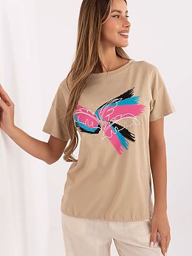 Tričko Factory Price  Pridajte trochu lesku do každodenných štýlov vďaka tomuto špeciálnemu dámskemu tričku v štýle casual. Vyrobené z príjemnej bavl