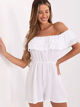 Overal Italy Moda  Ľahký a vzdušný mušlinový overal je ideálnou ponukou pre letné, každodenné štýly. Vyrobený z prírodnej bavlny, zaručuje pohod