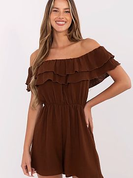 Overal Italy Moda  Ľahký a vzdušný mušlinový overal je ideálnou ponukou na letné, každodenné štýlové outfity. Vyrobený z prírodnej bavlny, zaru�