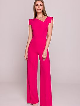 Overal Stylove  Moderný overal vyrobený z hladkej, ľahko elastické látky s saténovým povrchom, ktorý mu dodáva jemný lesk a eleganciu. Model bez r