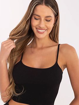 Top Rue Paris  Krátka top na ramienkach vyrobená z prúžkovaného materiálu je ideálnou základňou pre každodenné štýlové kombinácie. Hladký v