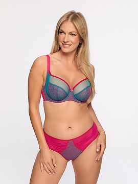 Brazílske nohavičky Gaia  Pánske figy brazilky s ozdobným vyšívaním sú spojením jemnosti a elegancie vo vašej každodennej bielizni. Vyrobené z elastického 