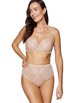 Polstrovaná podprsenka Gorteks  Elegantný zosilnený podprsenka Cate dáva prsiam prirodzený, zaoblený tvar. Zosilnené košíčky sú vyrobené z pene gorseciarskej oba