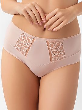 Bedrové nohavičky Gorsenia Lingerie  Časom odolný strih, decentná farebnosť a jemné ozdoby, tieto klasické nohavičky sú kombináciou elegancie a pohodlia. Hladká zadná