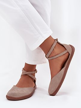 Baleríny Step in style  Baleríny pre ženy z prírodného zamszu sú elegantnou a pohodlnou voľbou na každý deň. Model Barefoot je obuv navrhnutá tak, aby pos