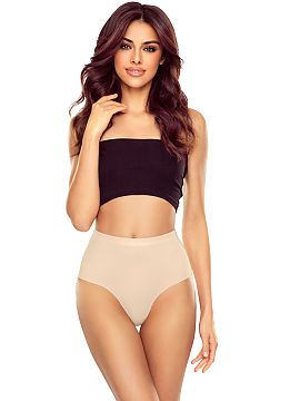 Bedrové nohavičky Lapinee  Vysoké, vyhladzujúce siluetu dámske nohavičky určené pre každú ženu. Vyrobené z ľahkej pleteniny jemne kontrolujúcej tvar siluet