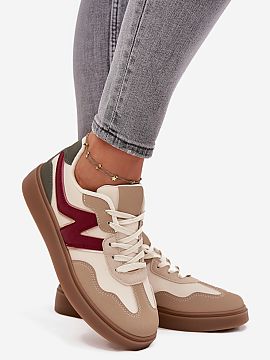 Športová obuv Step in style  Dámske tenisky vyrobené z ekokože sú kombináciou klasiky a pohodlia pre každý deň. Model s gumovou podrážkou poskytuje stabilitu a