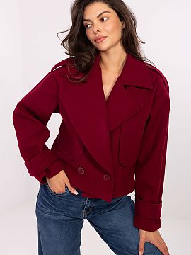 Kabát Rue Paris  Krátky dámsky trenčkot je klasický prechodný kabát v casual štýle, ktorý sa skvele hodí tak do každodenného života, ako aj do p