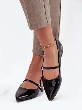 Baleríny Step in style  Baleríny dámske vyrobené z lakovanej ekokože sú elegantným modelom na každý deň a špeciálne príležitosti. Umiestnené na nízko