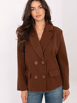 Kabát Rue Paris  Elegantný dámsky kabát s límecovými klopami je klasickou ponukou pre ženy, ktoré oceniajú nadčasový štýl a pohodlie. Krátky str