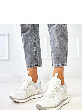 Športová obuv Solea  Moderné dámske tenisky vyrobené z odolnej ekologickej kože, ktoré kombinujú pohodlie s moderným dizajnom. Model má zaoblený špiči