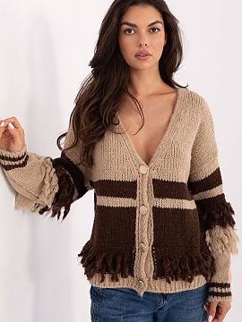 Sveter na rozopínanie Italy Moda  Dvojfarebný dámsky sveter je štýlovým prvkom šatníka v štýle casual, ideálny na každodenné výlety a rôzne príležitosti. Vyro