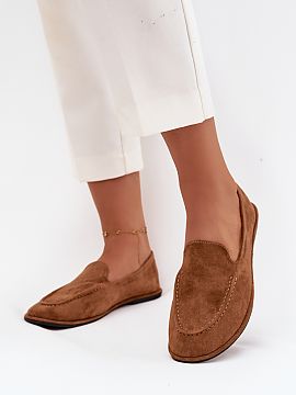 Mokasíny Step in style  Mokasíny pre ženy vyrobené z ekokože sú klasickým a pohodlným návrhom na každý deň. Sú umiestnené na plochej podrážke, čo za