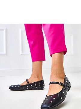 Baleríny Solea  Baleríny s ozdobnými kryštálmi sú elegantný a jemný model, ktorý prinesie žiar každej štýlovej kombinácii. Vyrobené z vysokej 