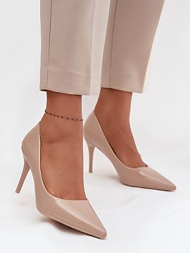 Ihličky Step in style  Dámske elegantné lodičky vyrobené z lakovaného eko-kože sú nadčasovým modelom, ktorý skvele doplní ženskú šatníkov. Lesklé d