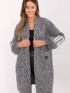 Kardigan Factory Price  Tento dámsky kardigán typu náplet je ideálnou ponukou pre každodenné štýlové kombinácie. Vyrobený z mäkkého polyesteru s rôzno