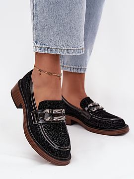 Mokasíny Step in style  Elegantné dámske mokasíny vyrobené z prírodného zamszu. Mäkká na dotyk koža zaručuje pohodlnosť pri nosení, a starostlivo dokon