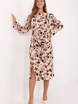 denné šaty Rue Paris  Elegantný midi šaty v jednoduchom, klasickom strihu sú ideálnou voľbou na mnoho príležitostí do práce, na pracovné stretnutia aleb