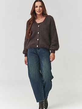 rozopínací sveter Makadamia