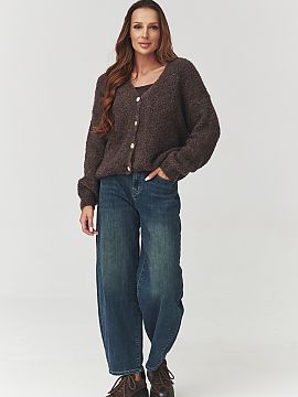 rozopínací sveter Makadamia