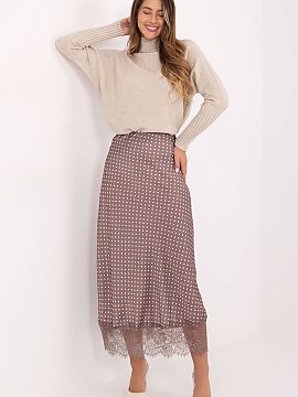 spódnica Rue Paris  Elegantná a ženská midi sukňa vyrobená z príjemného materiálu na dotyk, polyester s prídavkom elastanu, ktorý zabezpečuje pohodli