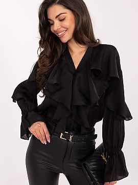 tričko s dlhým rukávom Rue Paris  Klasická dámska košeľa v elegantnom štýle, ideálna na každý deň, do práce aj na slávnostné príležitosti. Vyrobená z kombiná