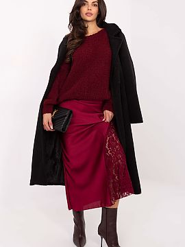 spódnica Rue Paris  Elegantná sukňa v tvare syrénky vyrobená z látky s rôznorodou faktúrou je ideálnou voľbou nielen na každý deň, ale aj na formál