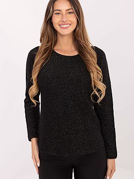 sweter Rue Paris  Štýlový a ženský dámsky sveter s brokátom je ideálnou voľbou nielen na každodenné, ale aj elegantné príležitosti. Vyrobený z 