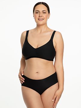 soft Julimex  Pohodlný základný podprsenka vyrobený z hladkej, elastické látky vysoko kvalitná, ktorá sa perfektne prispôsobuje telu. Bez kostíc