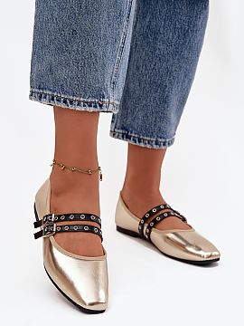 Balerinki Step in style  Baleríny vyrobené z ekokože sú štýlovým modelom, ktorý sa hodí na mnohé príležitosti. Jemne zaoblené špičky im dodávajú sub