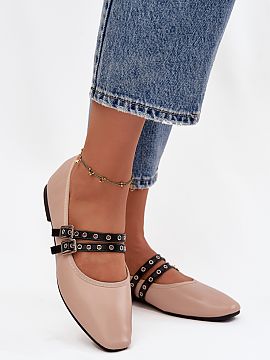 Balerinki Step in style  Baleríny pre ženy vyrobené z ekokože sú štýlovým modelom, ktorý sa hodí na mnoho príležitostí. Jemne zaoblené špičky im dod�