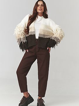 rozopínací sveter Makadamia