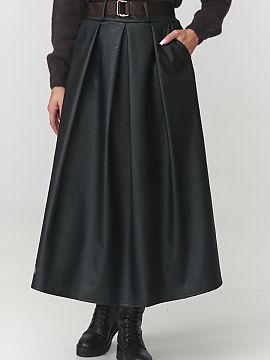 spódnica Makadamia  Elegantná čierna sukňa z ekokože je absolútnym must-have v ženskom šatníku! Vyrobená z mäkkého, príjemného na dotyk materiálu 