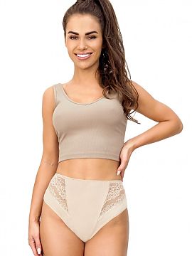 figi Donna  Klasické figy s elegatným, ženským strihom, ktoré kombinujú pohodlie a štýl. Model má hladký zadok a zahalené boky, čo zabezpeč