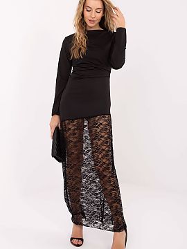 dlhé šaty Italy Moda  Elegantný olovkový maxi šaty, vyrobené z dominantného materiálu polyester plus elastan s rôznorodou štruktúrou, ktorý sa krásne p